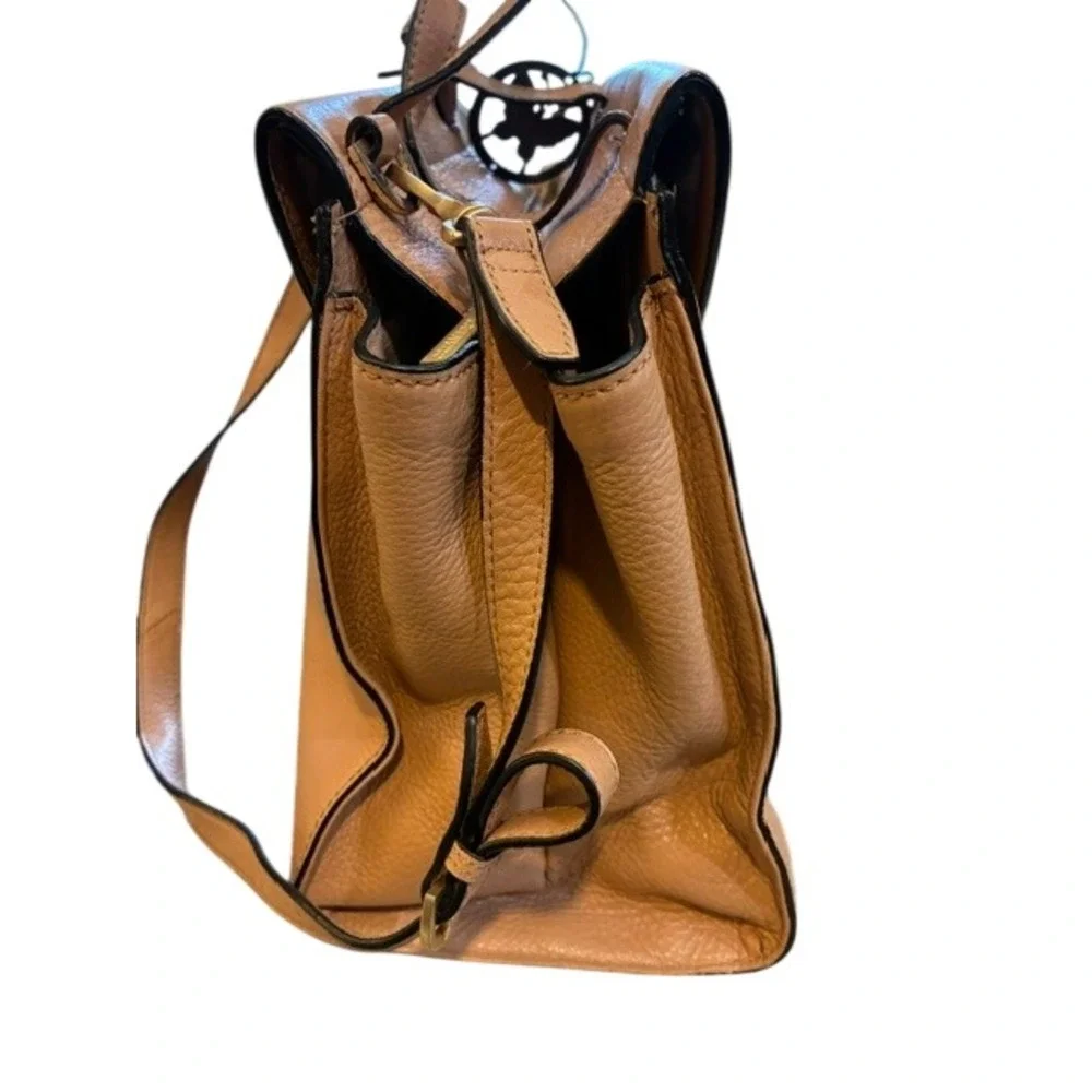 Kate Spade Saturday Leather Handbag Womens Tan Excellent Grainy Satchel Bag